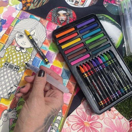 Dive into Color: A Guide to Dylusions Intense Colour Caykes & Sticks