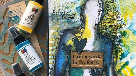 Unleashing Creativity with Dina Wakley Media Gloss Spray