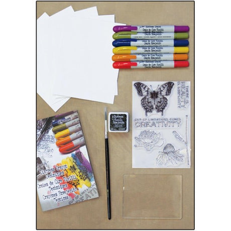 Exploring Creativity with the Tim Holtz Distress Crayon Watercolor Kit