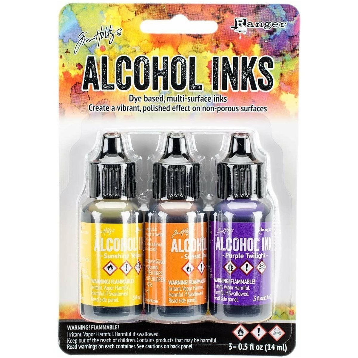 Ranger Tim Holtz Adirondack Alcohol Inks- Favorite Set Collection 18 Bottles