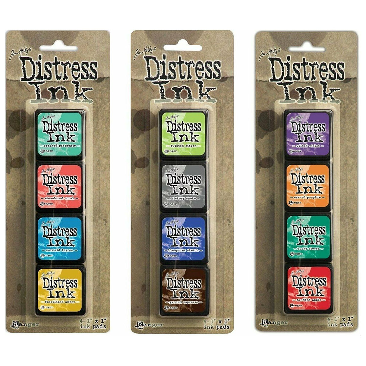 Ranger Tim Holtz Distress Mini Ink Pad Kits - #13, #14 and #15 Bundle