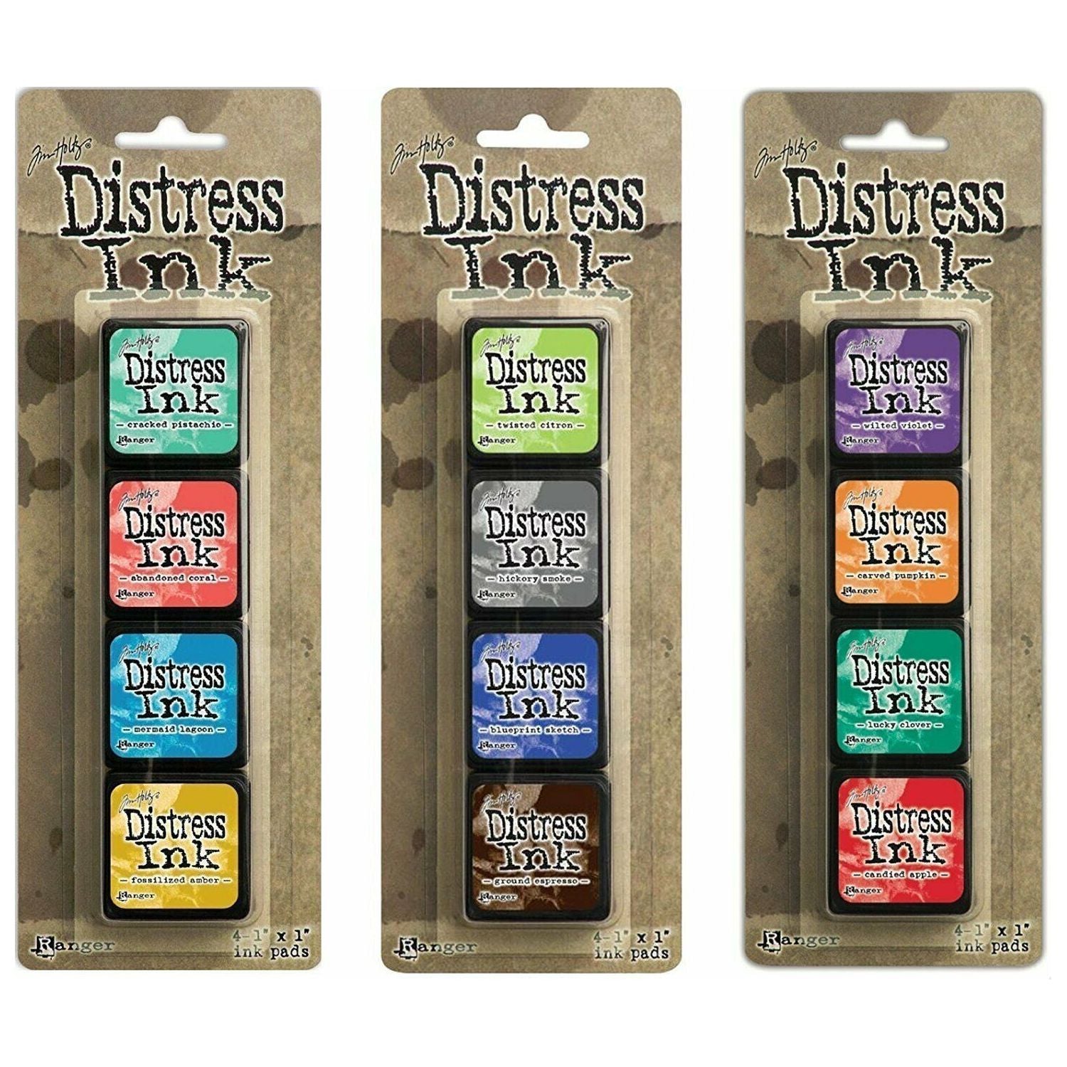 Ranger Tim Holtz Distress Mini Ink Pad Kits - #13, #14 and #15 Bundle
