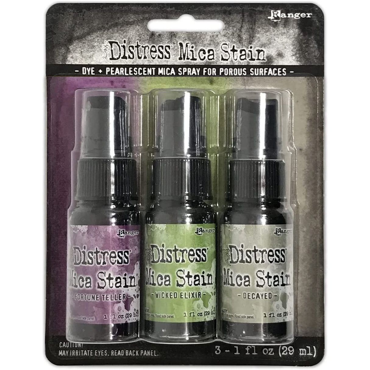 Tim Holtz Ranger Ink Halloween - Distress Mica Stain - Fortune Teller, Wicked Elixir, Decayed