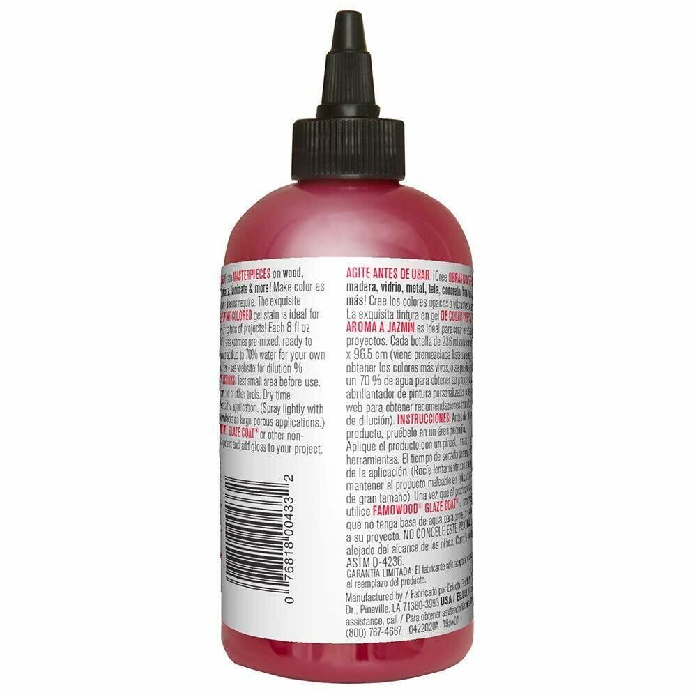 Unicorn SPiT 5771001 Gel Stain and Glaze, Pixie Punk Pink 8.0 FL OZ Bottle, 8 (Pack of 1)