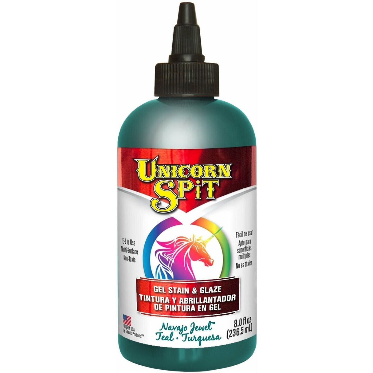 Unicorn SPiT, Navajo Jewel, 5771011 Gel Stain & Glaze, 8 Ounce Bottle