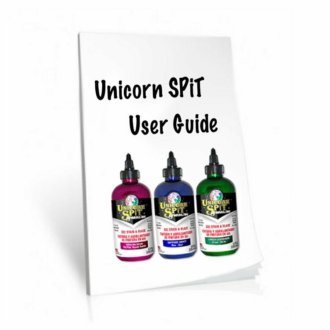 Unicorn SPiT Sparkling - Gel Stain & Glaze - 8oz Galaxy Sparkle Collection - Starling Sasha, Sapphire Swift, Lavish Lovebirds