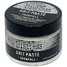 Distress Snowfall Bundle - Distress Snowfall Grit Paste with Palette Knife and Trebbies Detail Sticks