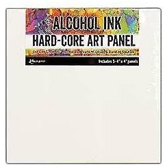 Ranger Alcohol Ink Accessories Bundle - Alcohol Ink Air Blower, 3 pk Square Hard-Core Art Panels, Mini Blending Solution and PTP Flash Deals Blending Sticks