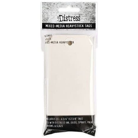 Tim Holtz #5 Distress Mixed Media Heavystock Tags, 3 Packages, 60 Tags Total