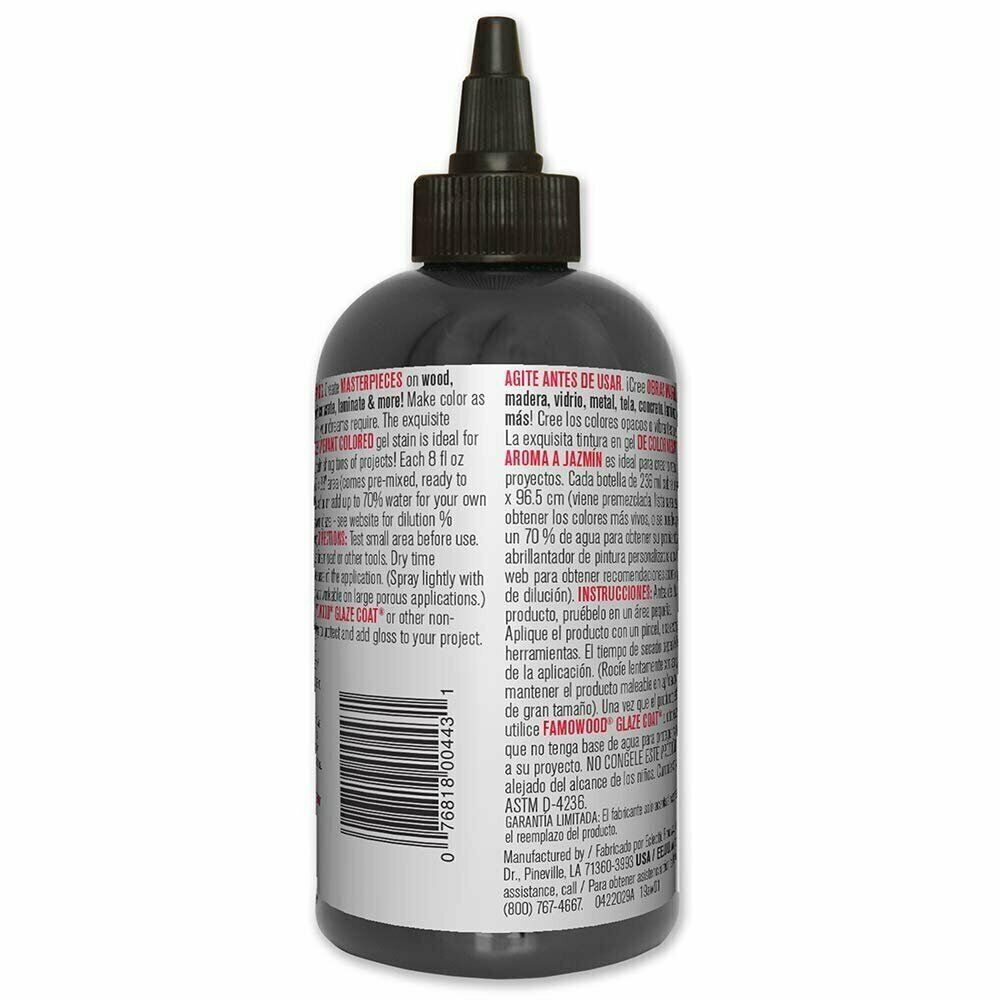 Unicorn SPiT 5771010 Gel Stain and Glaze, Midnight's Blackness 8.0 FL OZ Bottle