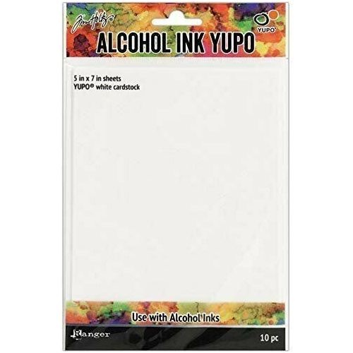 Tim Holtz Bundle of 3 Packages of Yupo Paper, White Heavystock, White Cardstock, Translucent Sheets, 10 (5�x7�) Sheets Each Package