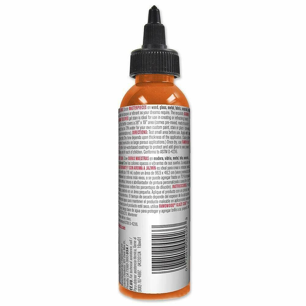 Unicorn SPiT 5770003 Gel Stain and Glaze, Phoenix Fire 4.0 FL OZ Bottle, Orange