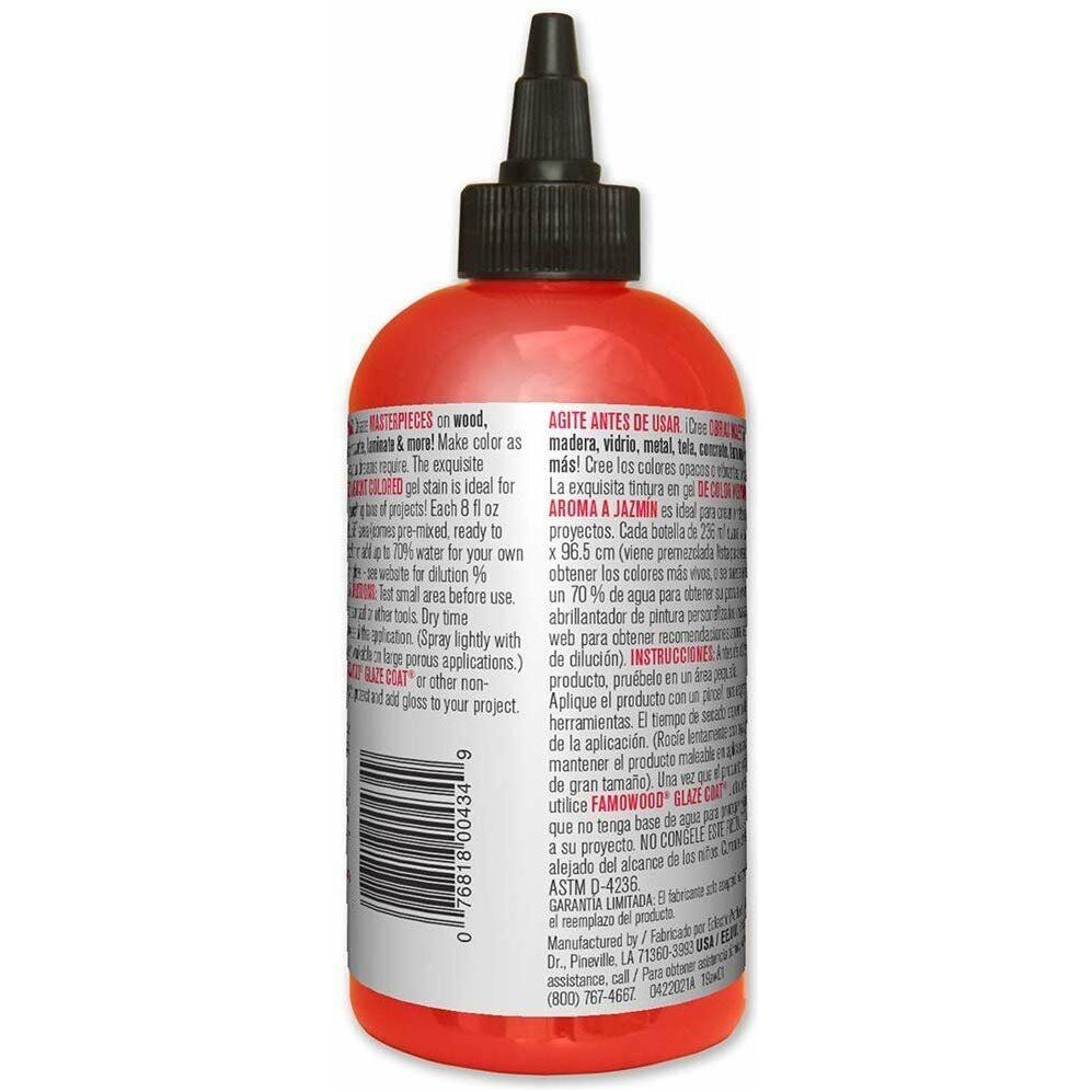 Unicorn SPiT 5771002 Gel Stain and Glaze, Molly Red Pepper 8.0 Bottle, 8 Fl Oz (Pack of 1)
