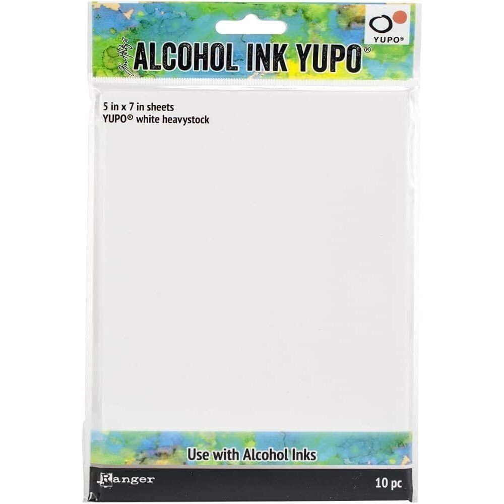 Tim Holtz Alcohol Ink Surfaces - Yupo White Heavystock & Black Matte Cardstock