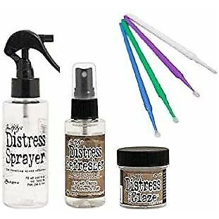 Ranger Tim Holtz Distress Bundle - Distress Refresher, Distress Sprayer, and Distress Glaze