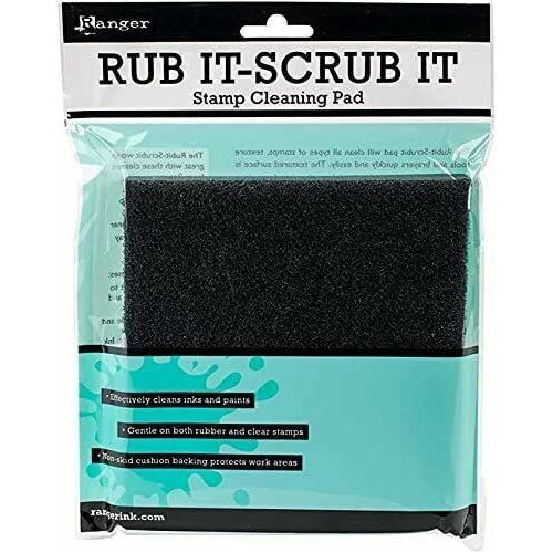 Ranger Clear Stamp Accessories Bundle - Ranger Scrub It Pad and Clear Stamp Cleaner with PTP Flash Deals Dobbers