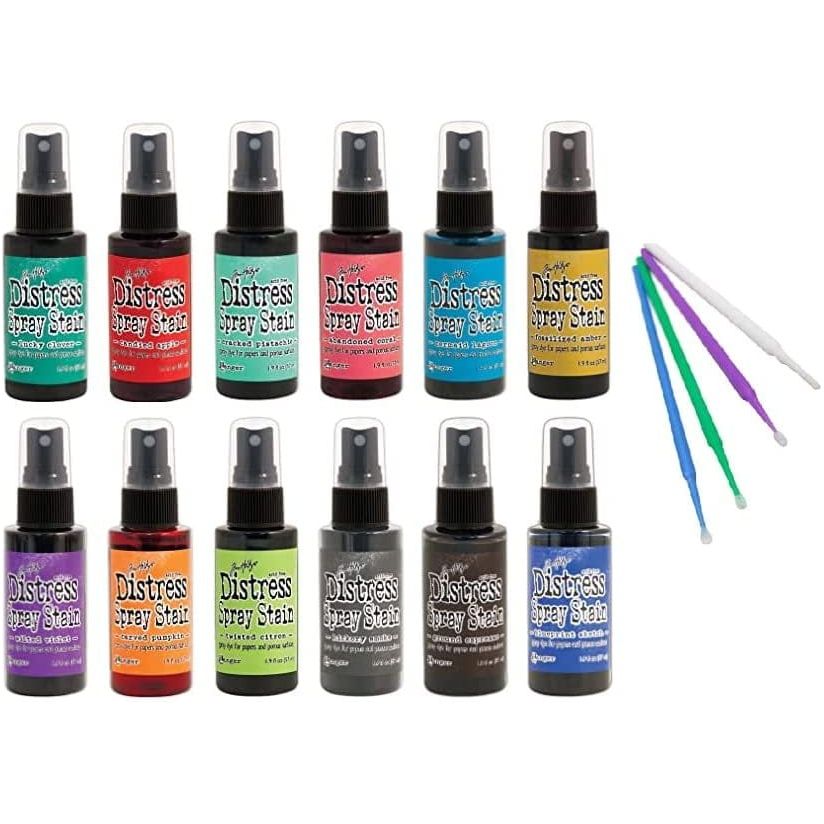 PTP Flash Deals Ranger Tim Holz Bundle Favorites Distress Spray Stain Set - Includes Blending Sticks (Favorites Collection)