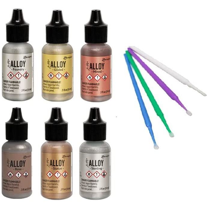 New Ranger Tim Holtz Alloy Bundle with PTP Flash Deals Detail Sticks (Rose, Statue, Mined, Gilded, Foundry, Sterling)