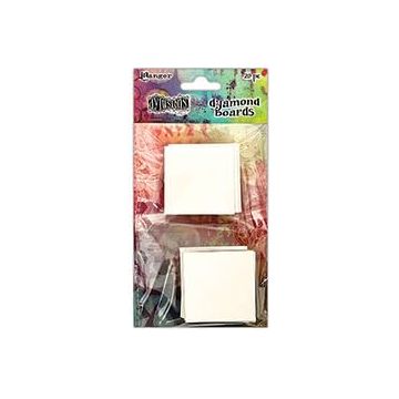 Trebbies Dyamond Rocks Accessories Bundle - Dylusions Clear Dyamond Rocks, Dyamond Boards, 2pc Brush Set Plus Trebbies Detail Sticks