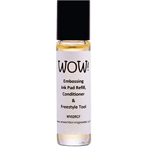 WOW Clear Embossing Ink Pad Ultra Slow Drying WV02, Refill Conditioner and Freestyle Tool WV02RCF and Embossing Pen WV04 - Bundle 3 Items