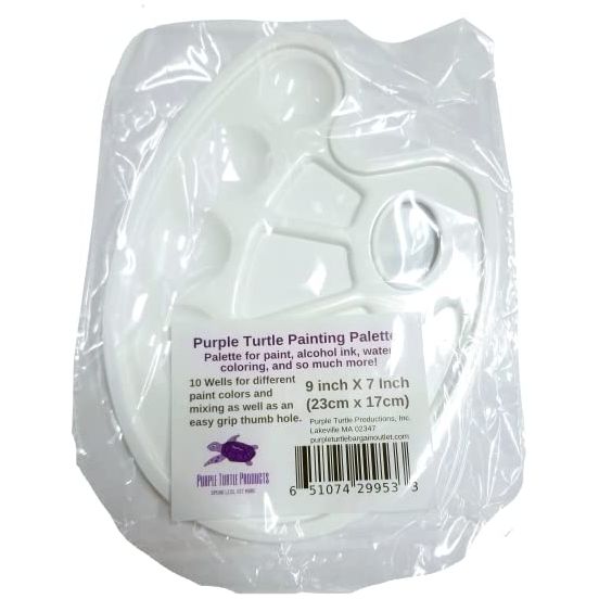 Ranger Dina Wakley Media Brush Bundle - 3 Round Top Brushes #16, 20, 24 with Trebbies Paint Palette and Detail Sticks