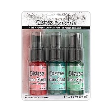 Ranger Holtz Distress Mica Stain Bundle - Holiday Mica Sets #5 & #6 with Trebbies Detail Sticks