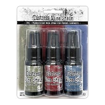 Ranger Holtz Distress Mica Stain Bundle - Complete Holiday Mica Sets #1, 2, 3, 4, 5 & #6 with Trebbies Detail Sticks