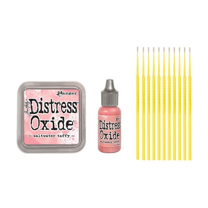 Saltwater Taffy Oxide Ink Pad & Reinker Bundle with Trebbies Detail Sticks