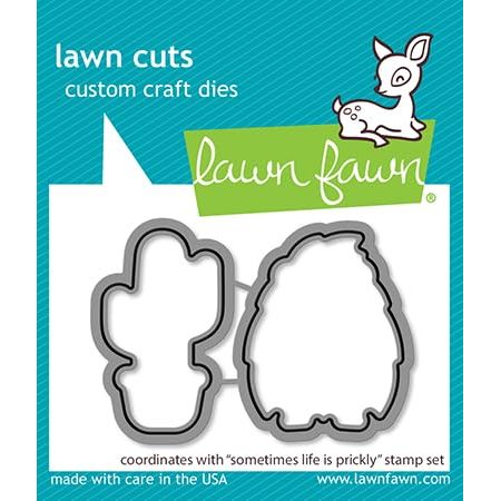 Lawn Fawn Sometimes Life is Prickly - Stamps & Dies - Two Item Bundle