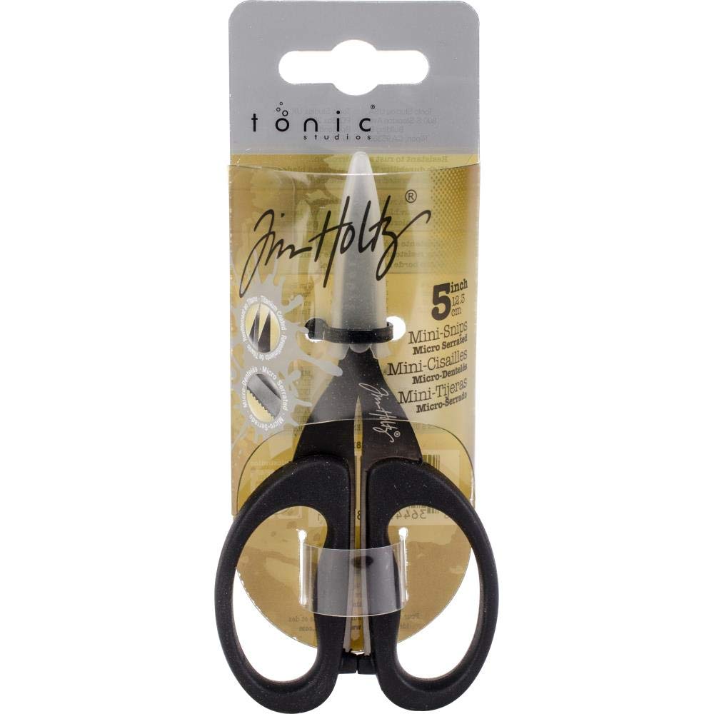 Tim Holtz Tonic Studios 2018 Tools - Replacement Non-Stick Mat & Scissors Duo - 9.5" Shears and 5" Mini Snips - Bundle of 3 Items