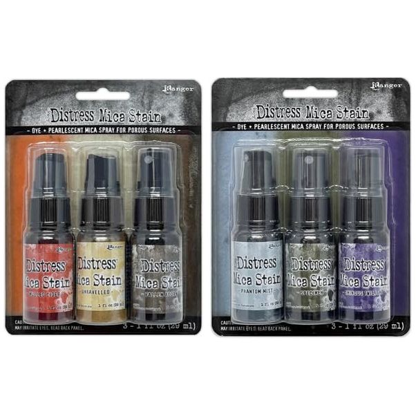 Tim Holtz Distress Halloween Mica Stain Bundle - Set 5 and 6 2023 Release Ranger Ink