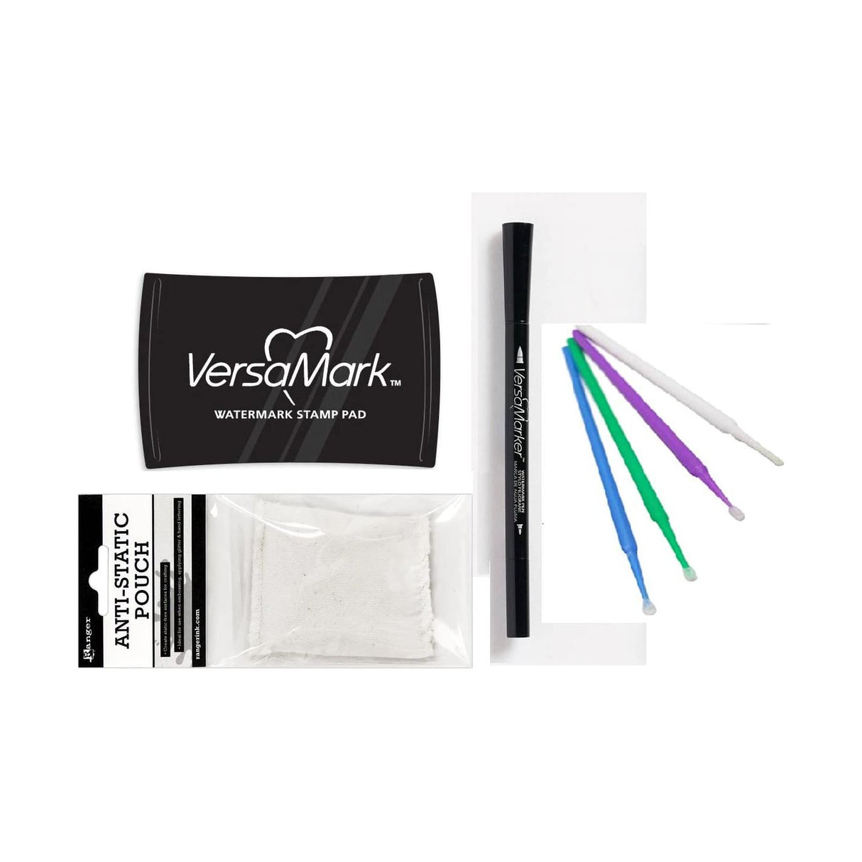 Versamark Watermark Embossing Bundles (Versamark Ink Pad, Pen, & Anti-Static Pouch)