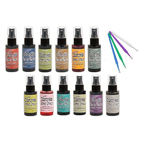 PTP Flash Deals Ranger Tim Holz Bundle Favorites Distress Spray Stain Set - Includes Blending Sticks (Fun Complete Collection)