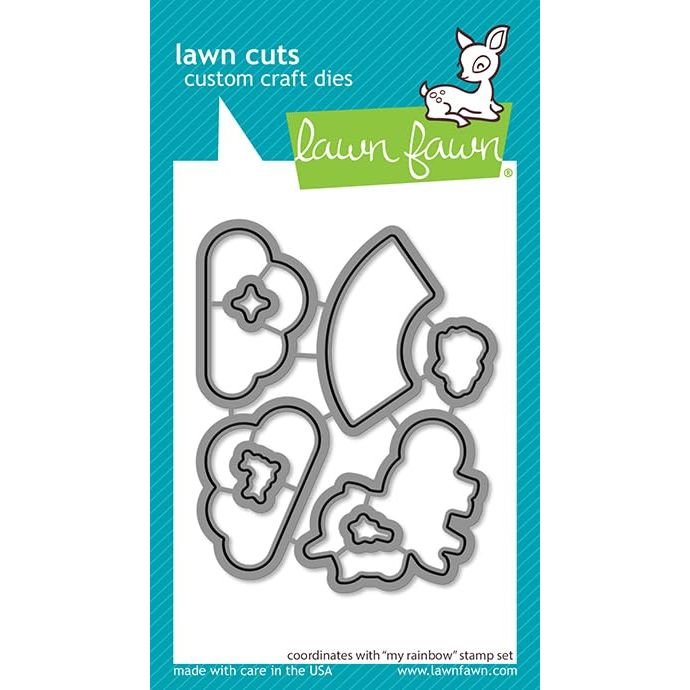 Lawn Fawn My Rainbow - Stamps & Dies - Two Item Bundle