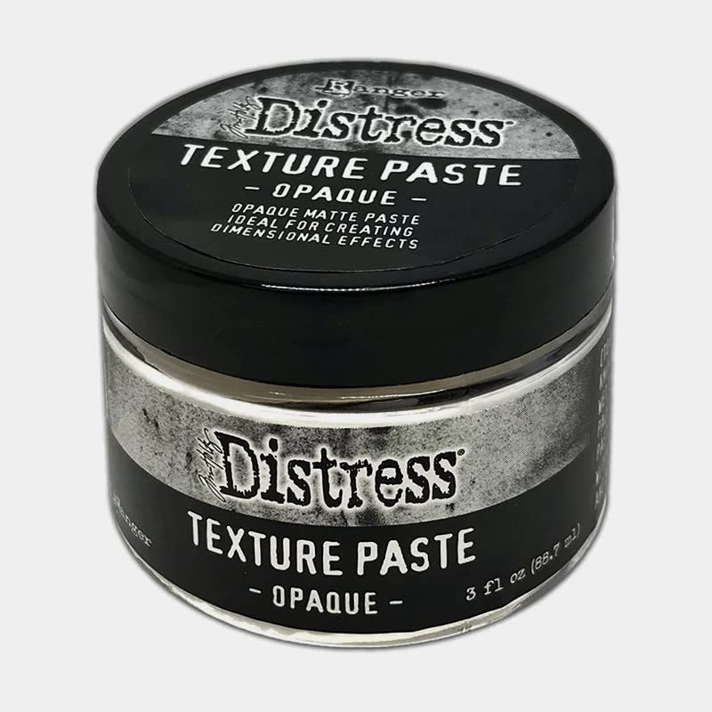 Ranger Ink Bundle Set- Tim Holtz Distress Texture Paste Translucent and Opaque, 3oz Each, TDA79668 and TDA71297