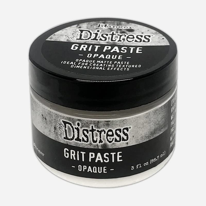Ranger Ink Bundle Set -Tim Holtz Distress Grit-Paste Opaque and Translucent 3oz Each TDA71792 and TDA71730