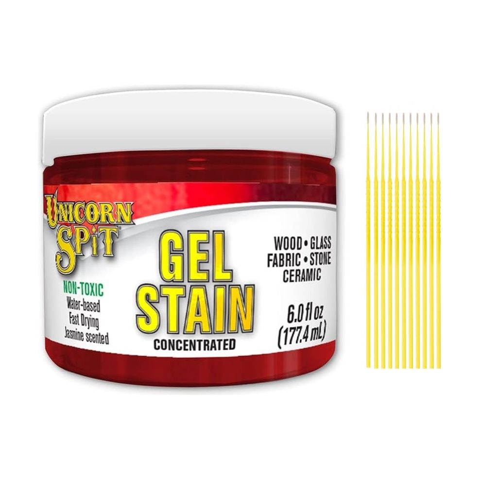 Unicorn SPiT Bundles - 6.0 fl oz. Concentrated Jasmine Scented Stain Gel with Trebbies Detail Sticks (Molly Red Pepper)