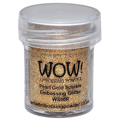 Wow! Sparkle Bundle - Embossing Powders 4 (15ml) Jars Metallic Gold Sparkle, Metallic Copper Sparkle, Pearl Gold Sparkle and Metallic Silver Sparkle (Gold, Silver)