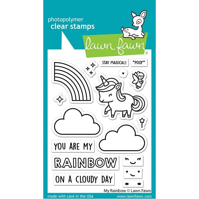 Lawn Fawn My Rainbow - Stamps & Dies - Two Item Bundle