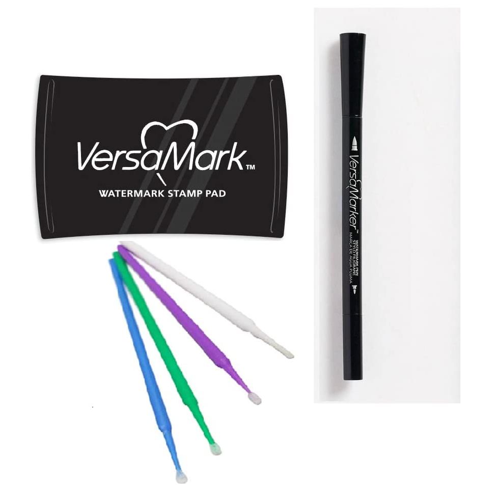 Versamark Watermark Embossing Bundles (Versamark Clear Ink Pad and Pen)