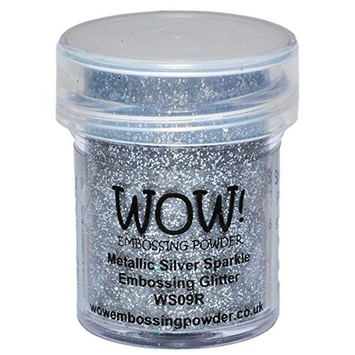 Wow! Sparkle Bundle - Embossing Powders 4 (15ml) Jars Metallic Gold Sparkle, Metallic Copper Sparkle, Pearl Gold Sparkle and Metallic Silver Sparkle (Gold, Silver)