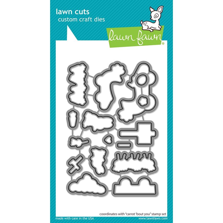 Lawn Fawn Carrot 'Bout You - Stamps & Dies - Two Item Bundle