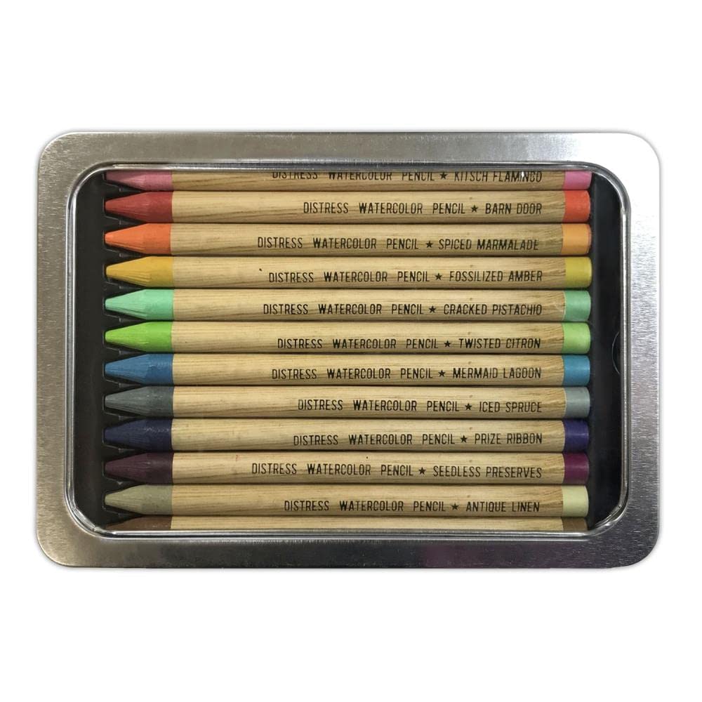 Tim Holtz Distress Watercolor Pencils Set 2 and 3-24 Woodless Watercolor Pencils