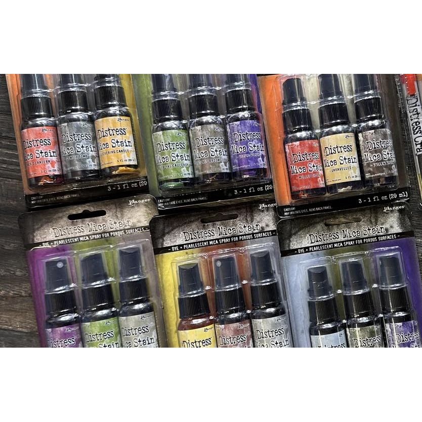 Tim Holtz Ranger Ink Halloween Bundle - Sets 1, 2, 3, 4, 5, & 6 Mica Spray Stain