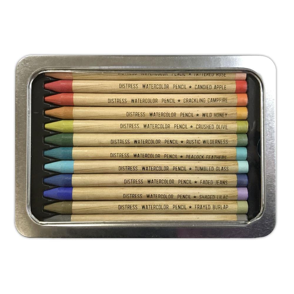 Tim Holtz Distress Watercolor Pencils Set 2 and 3-24 Woodless Watercolor Pencils