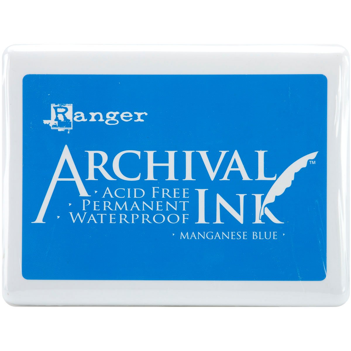 Ranger Jumbo Manganese Dye Permanent Waterproof Ink Pad, Blue