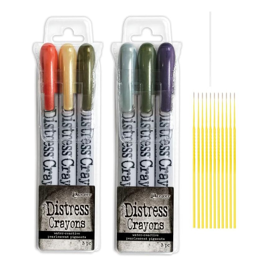 Trebbies Ranger Distress Halloween and Holiday Crayon Bundles - Distress Pearl Crayons Sets #5 & #6 Detail Sticks (HALLOWEEN SET)