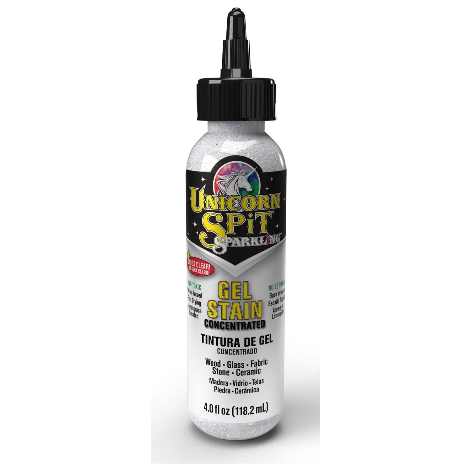 Unicorn Spit Iced Egret 4 0z Sparkling Gel Stain with Trebbies Detail Sticks