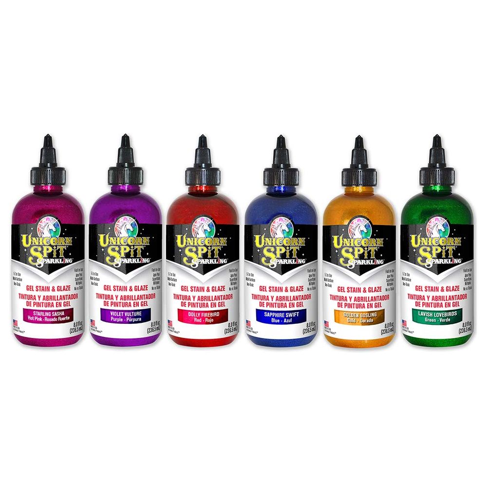 Unicorn Spit Gel Stain And Glaze 5776004 Sparkling Golden Gosling 8.0 Fl Oz