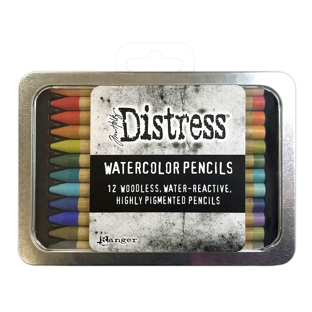 Ranger Industries Tim Holtz Distress Watercolour Pencils Kit 3 (12 Pack)